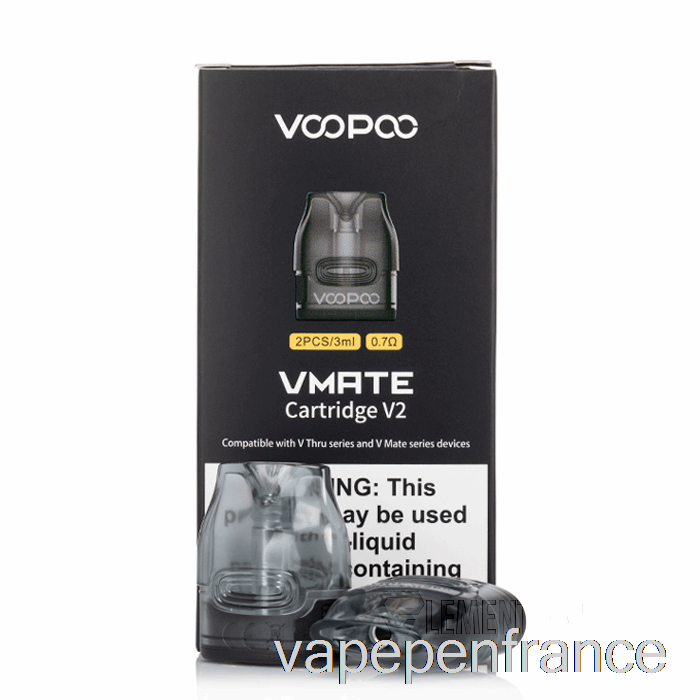 Voopoo V.thru Pro Dosettes De Remplacement 0,7ohm Vmate V2 Pods Stylo Vape